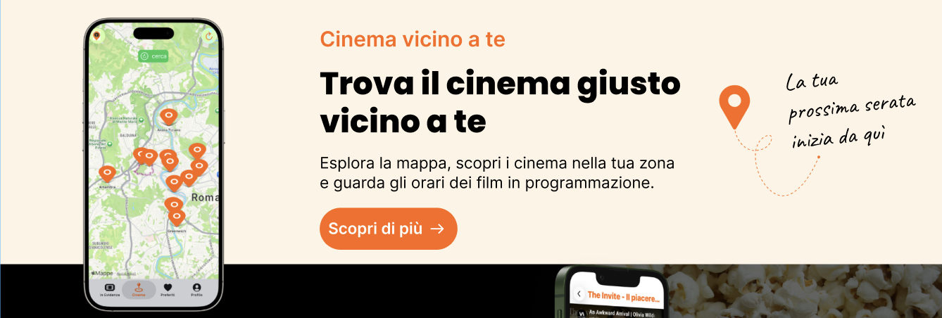 Mappa dei cinema vicini su CinemApp